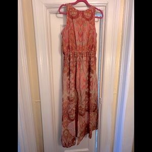 Pink Paisley Romper Dress